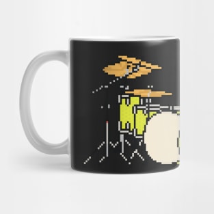 Pixel Yellow Glo Drums Mug